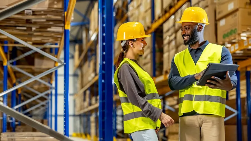 Ilustración seguridad en el trabajo (modo oscuro)